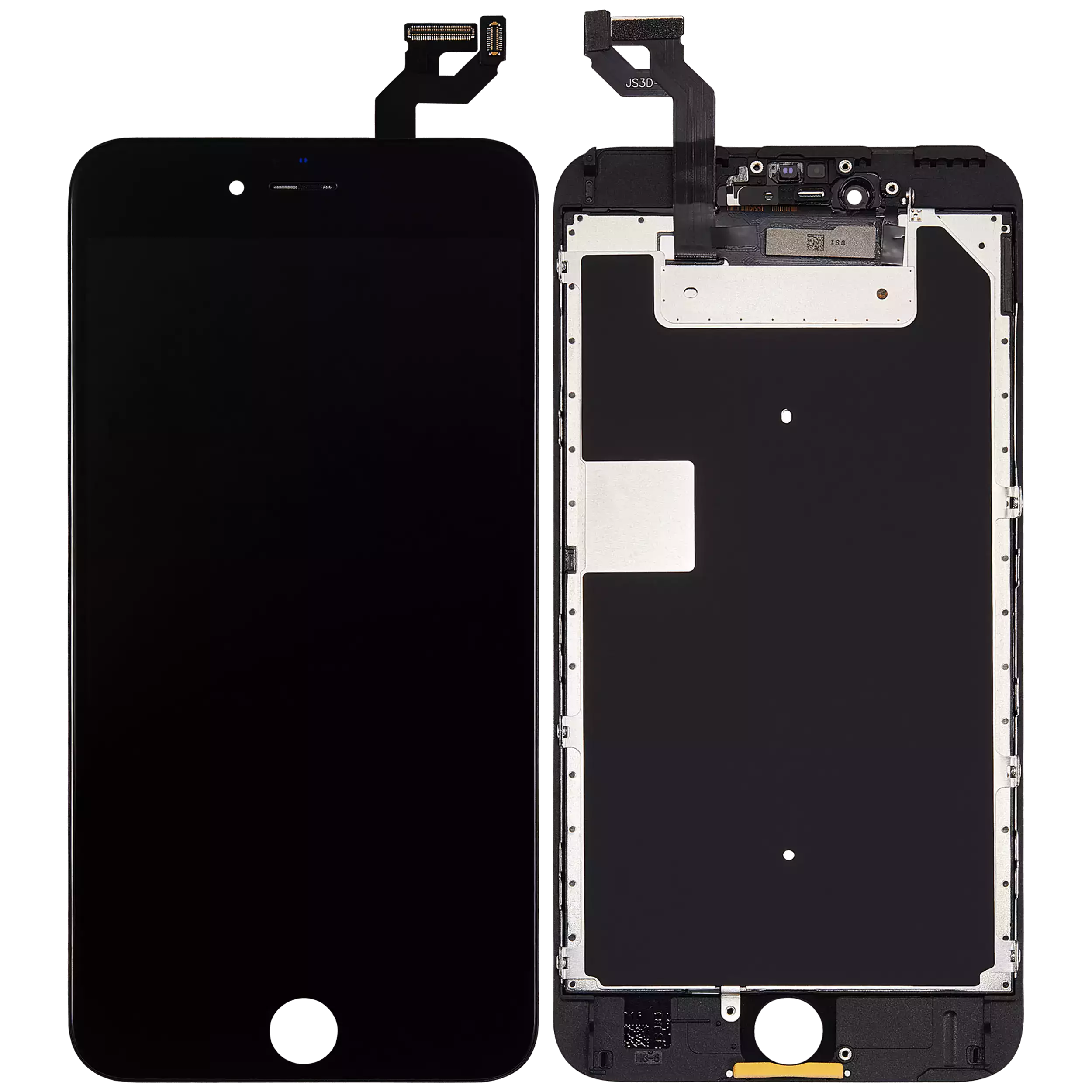 LCD Display mit Stahlplatte für iPhone 6S Plus (Aftermarket) (Black (Schwarz)) – Bild 2
