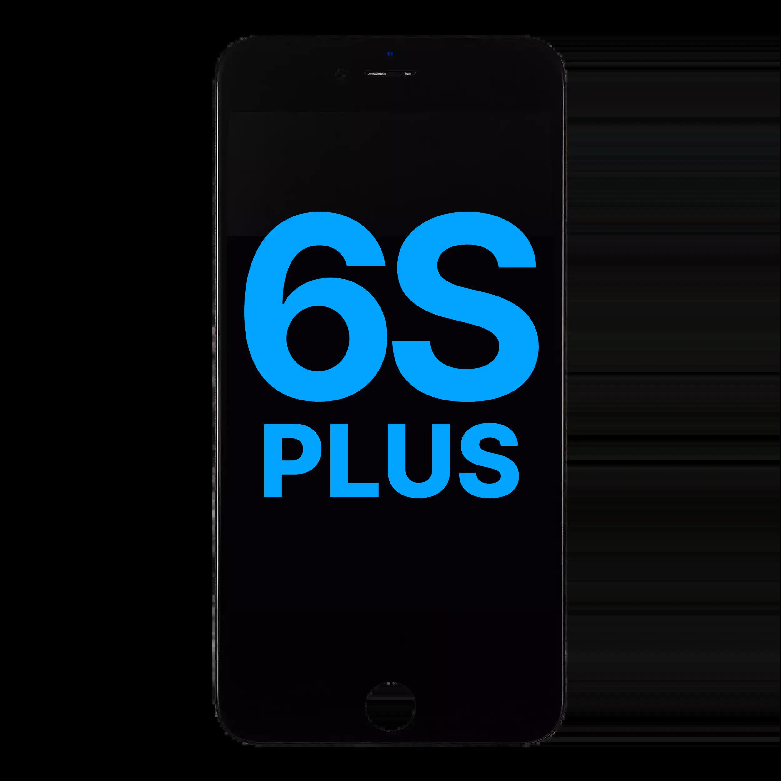 LCD Display mit Stahlplatte für iPhone 6S Plus (Aftermarket) (Black (Schwarz))
