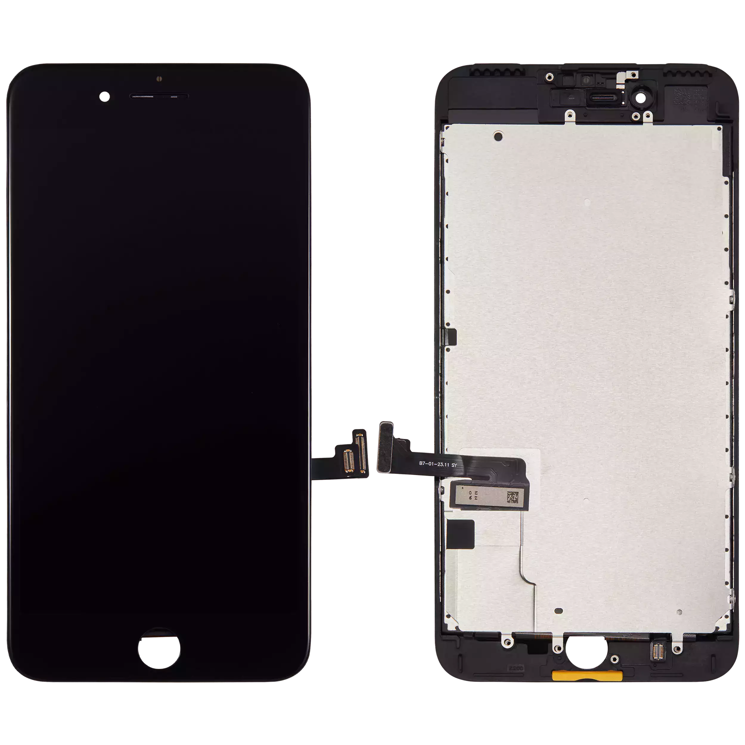 LCD Display mit Stahlplatte für iPhone 7 Plus (Aftermarket) (Black (Schwarz)) – Bild 2