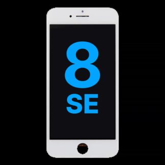 LCD Display mit Stahlplatte für iPhone 8 / SE (2020 / 2022) (Aftermarket) (White (Weiß))