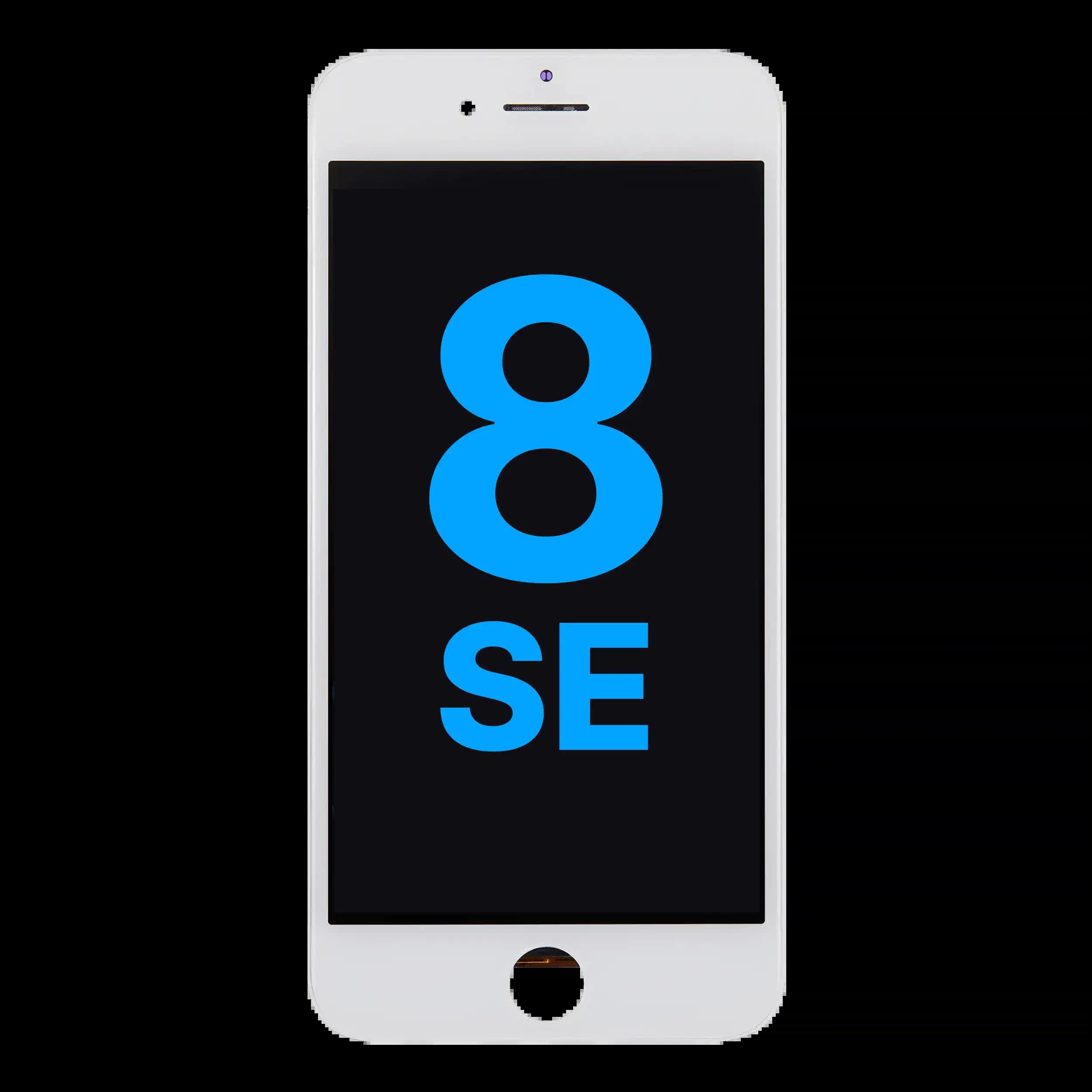 LCD Display mit Stahlplatte für iPhone 8 / SE (2020 / 2022) (Aftermarket) (White (Weiß))