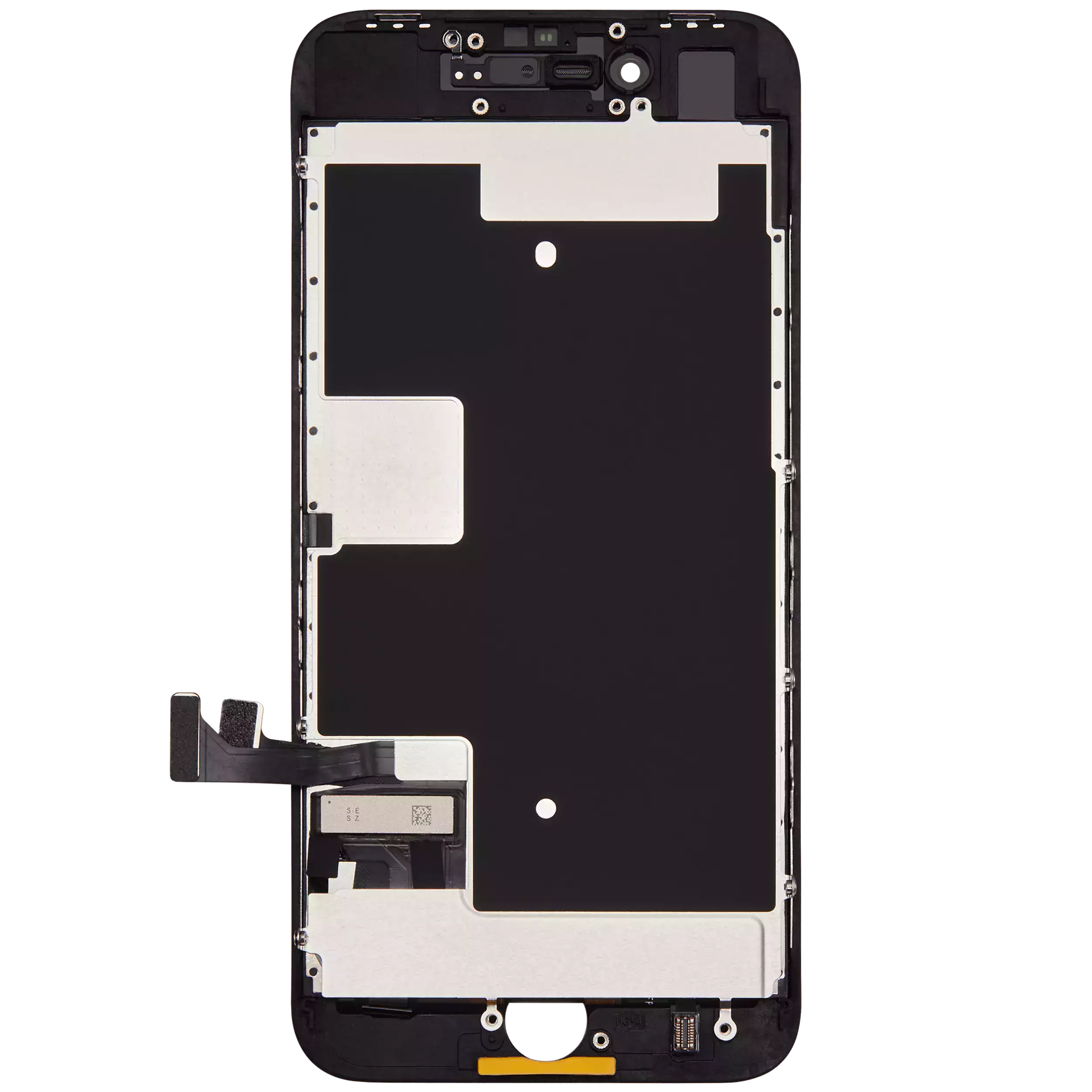 LCD Display mit Stahlplatte für iPhone 8 / SE (2020 / 2022) (Aftermarket) (Black (Schwarz)) – Bild 3