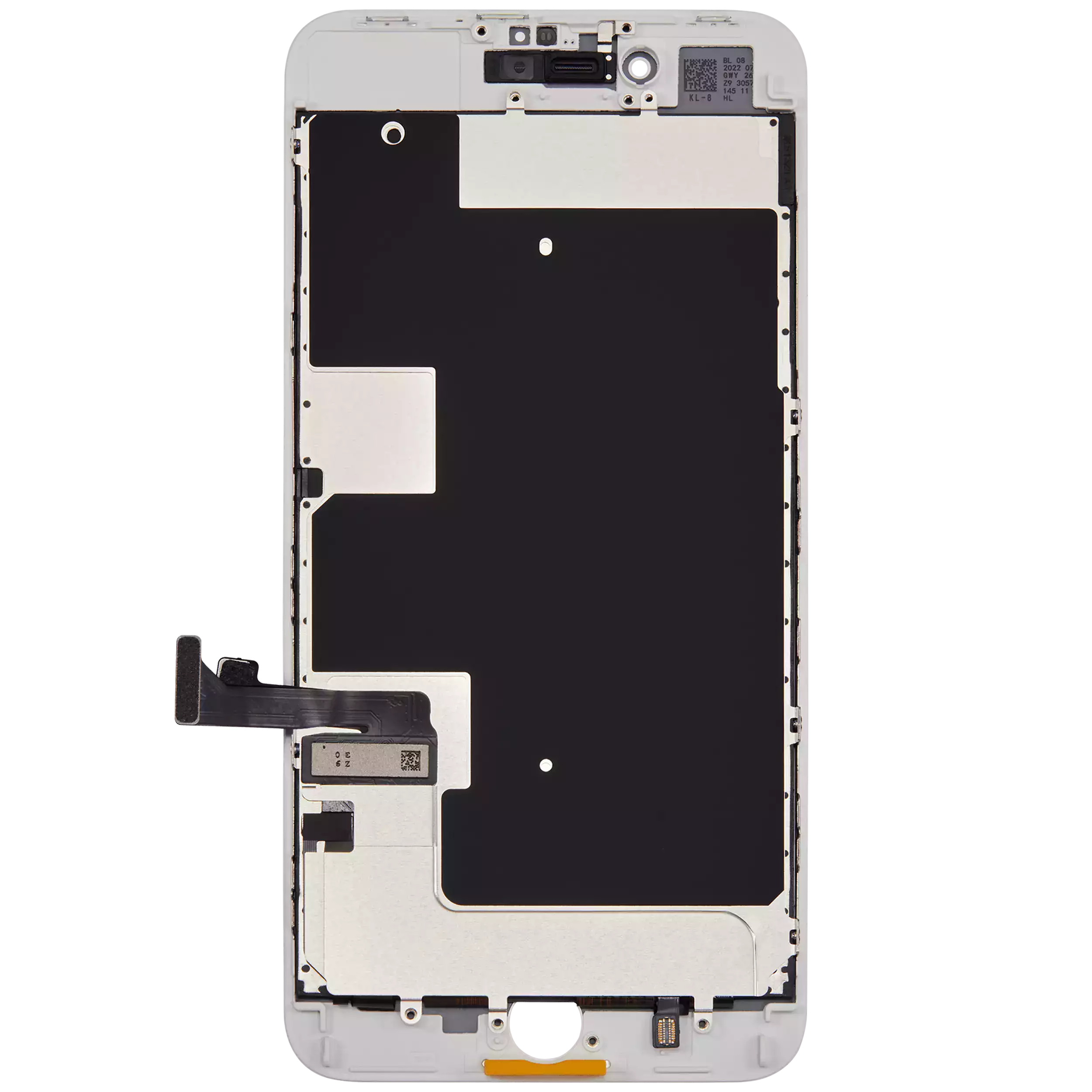 LCD Display mit Stahlplatte für iPhone 8 Plus (Aftermarket) (White (Weiß)) – Bild 3