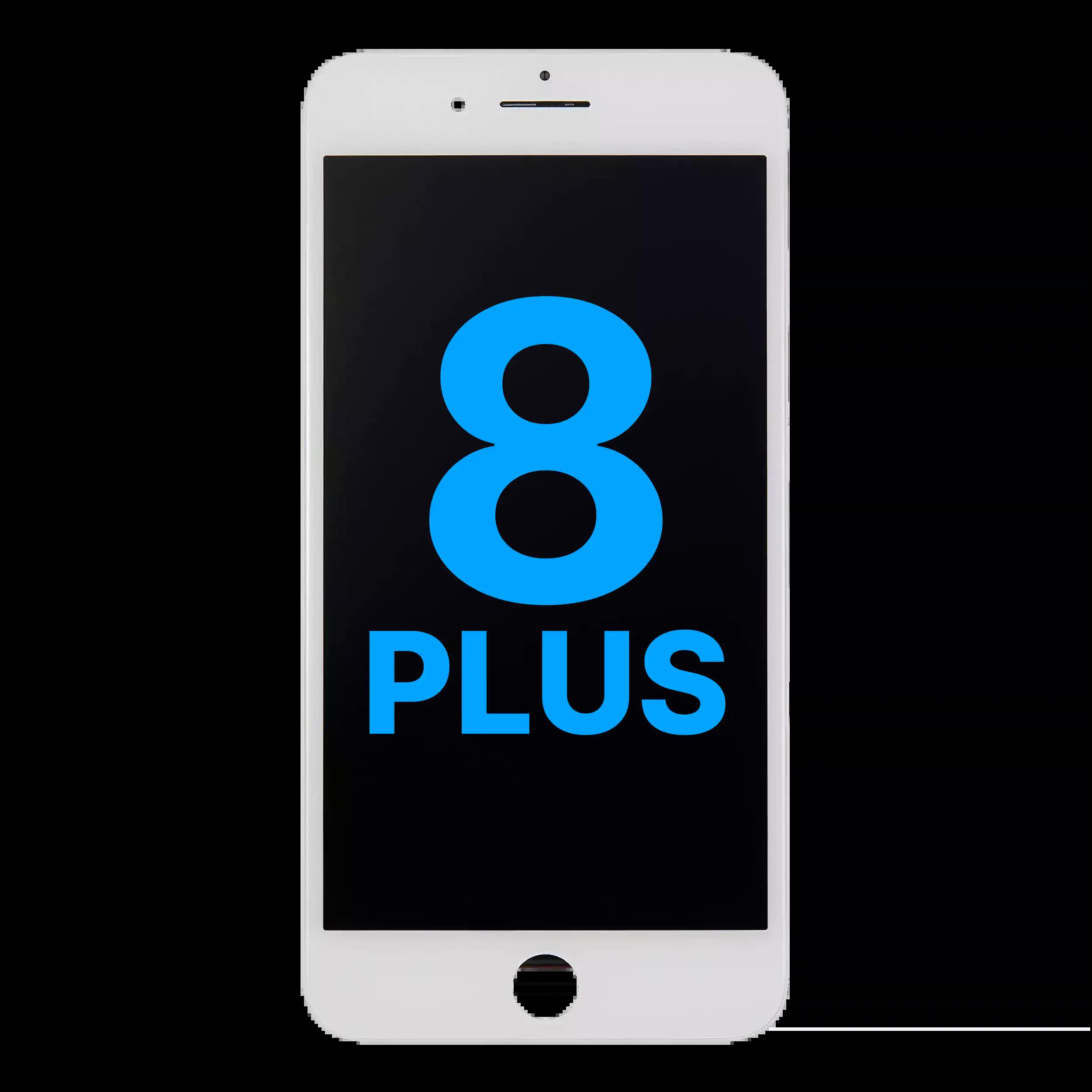 LCD Display mit Stahlplatte für iPhone 8 Plus (Aftermarket) (White (Weiß))
