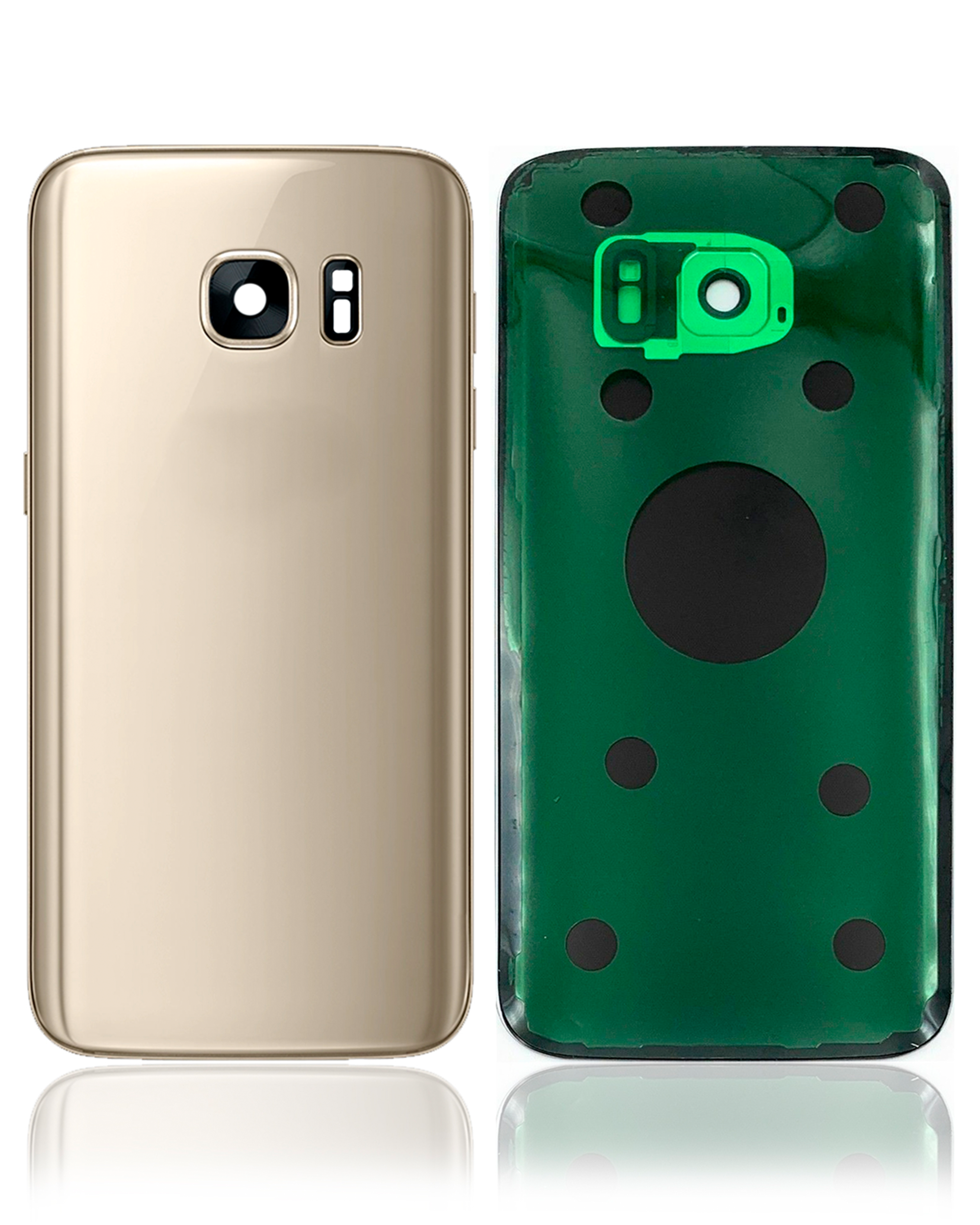 Rückdeckelglas mit Kameraglas für Samsung Galaxy S7 (Service Pack) (Gold Platinum) – Bild 2