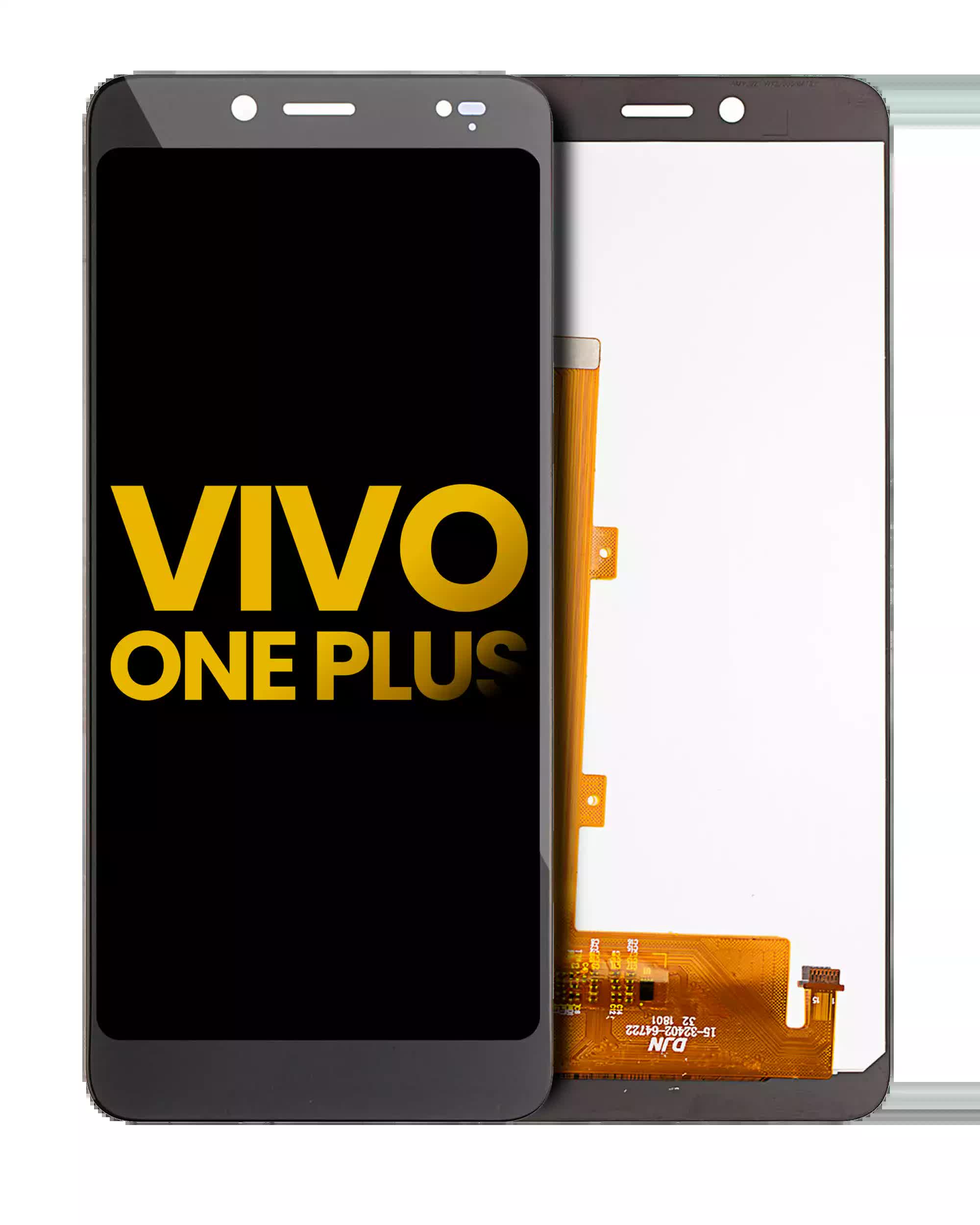 LCD Display ohne Rahmen für BLU Vivo One Plus (professionell aufgearbeitet) (Black (Schwarz))