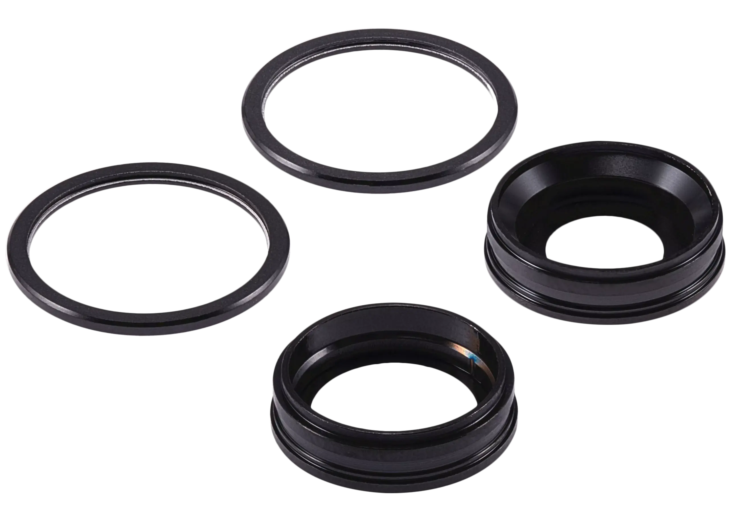 Rückkamera-Glas mit Halterung und Blende für iPhone 11 (2-teiliges Set) (Aftermarket Plus) (Black (Schwarz)) – Bild 3