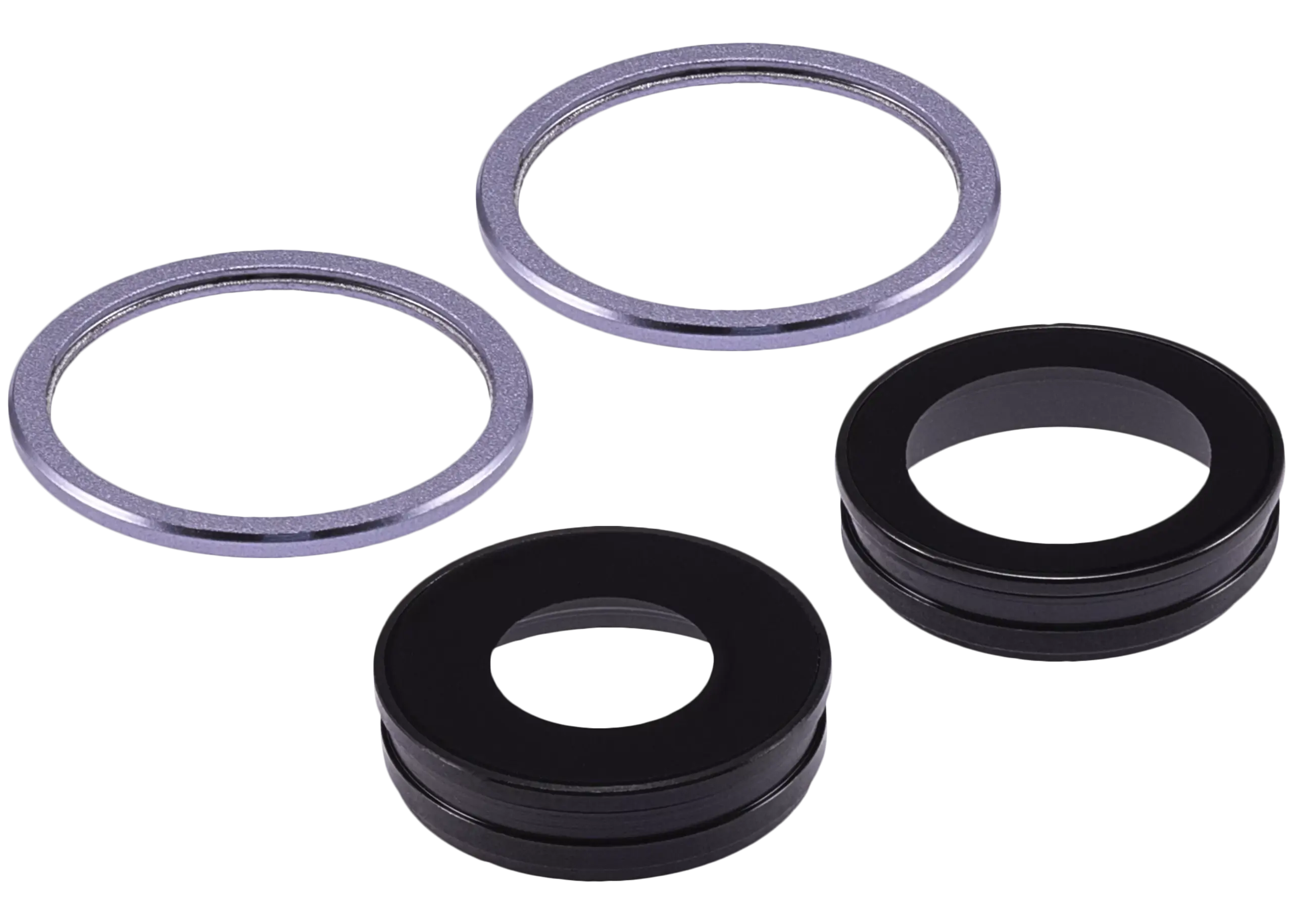 Rückkamera-Glas mit Halterung und Blende für iPhone 11 (2-teiliges Set) (Aftermarket Plus) (Purple (Violett)) – Bild 3