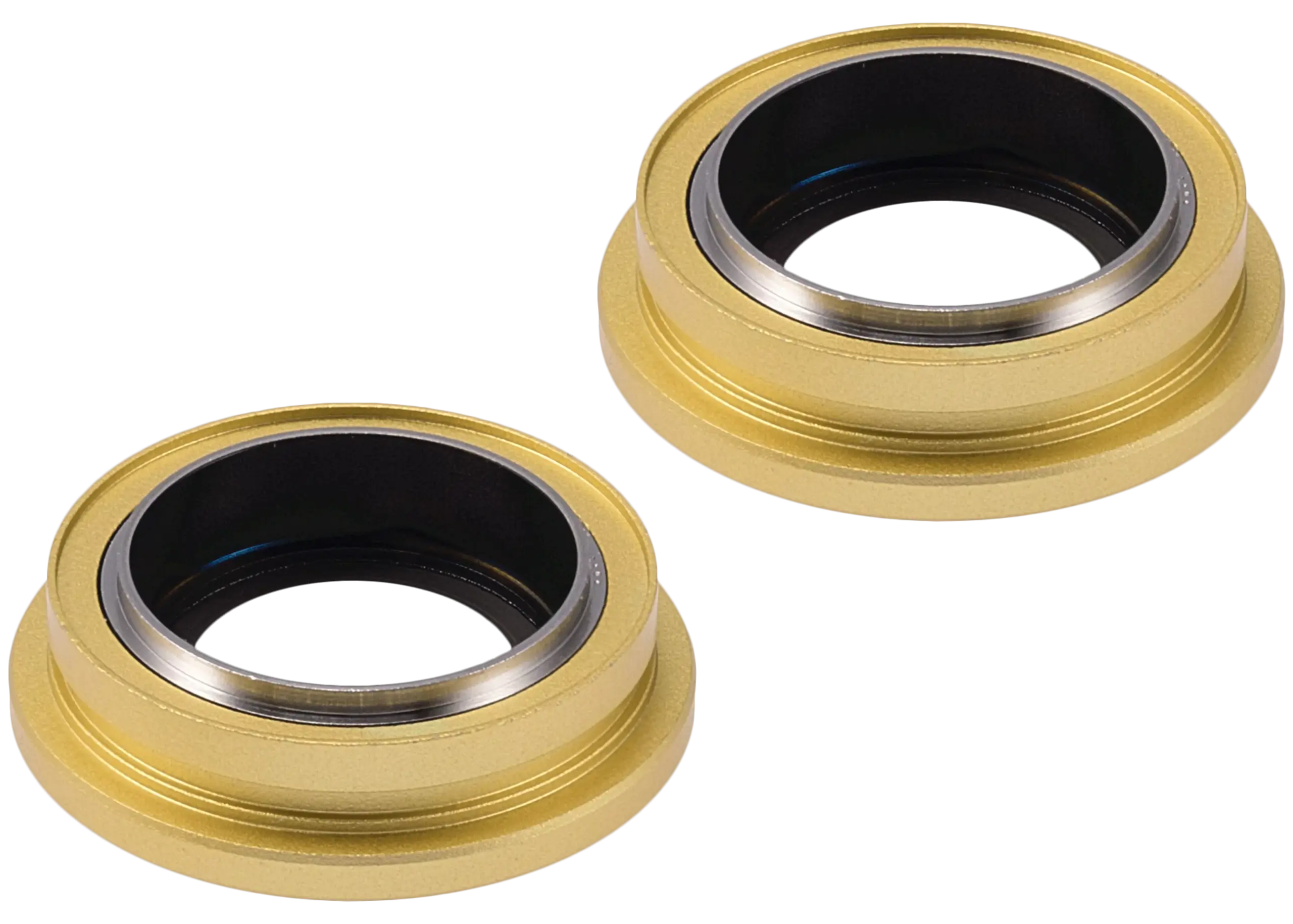 Rückkamera-Glas mit Halterung und Blende für iPhone 14 / 14 Plus (2-teiliges Set) (Premium) (Yellow) – Bild 4