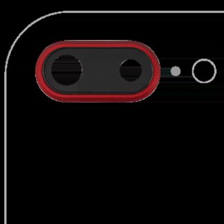 Rückkamera-Glas mit Halterung und Blende für iPhone 8 Plus (Aftermarket Plus) (Red (Rot)) (10er-Pack)