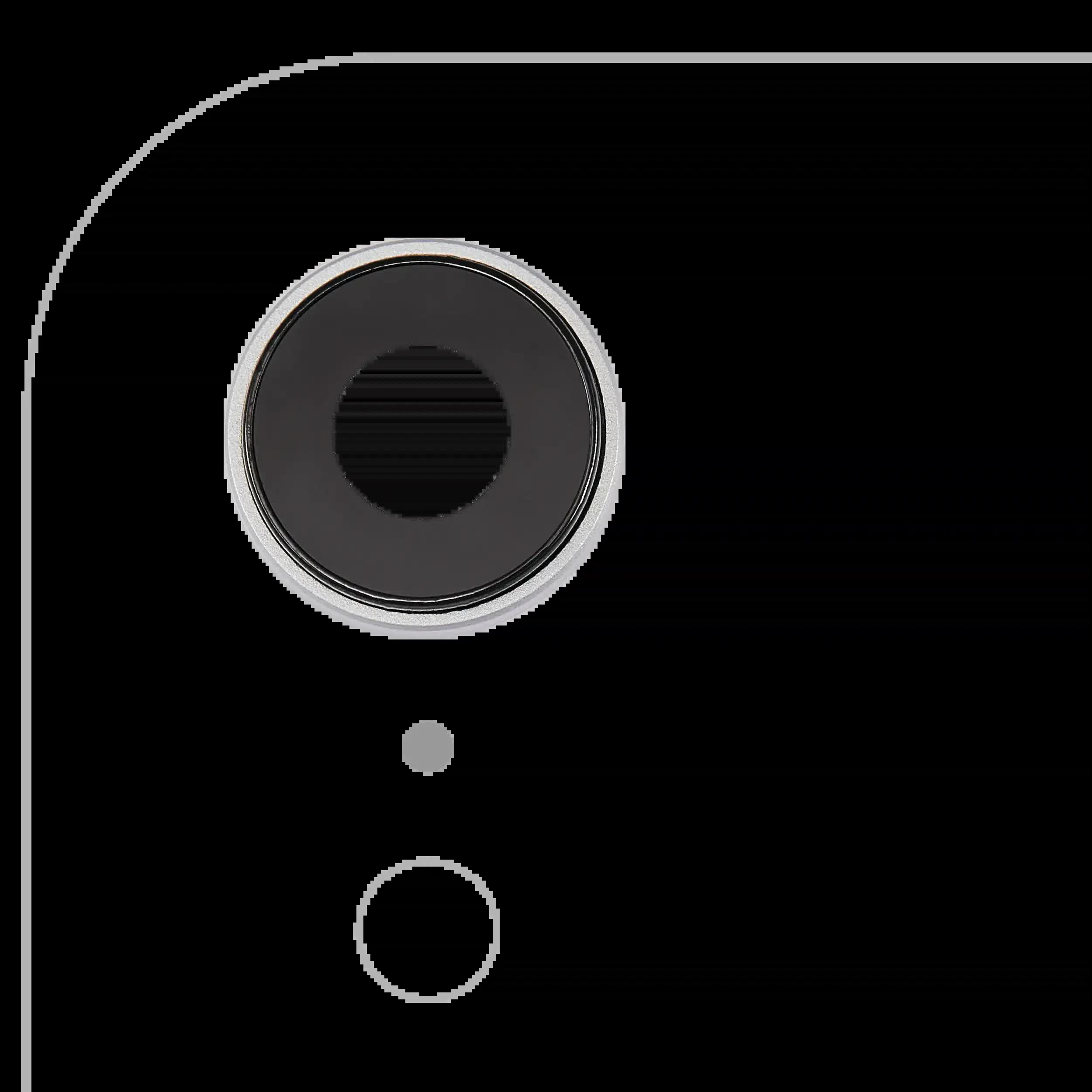 Rückkamera-Glas mit Halterung und Blende für iPhone XR (Real Sapphire) (Premium) (White (Weiß)) (10er-Pack)