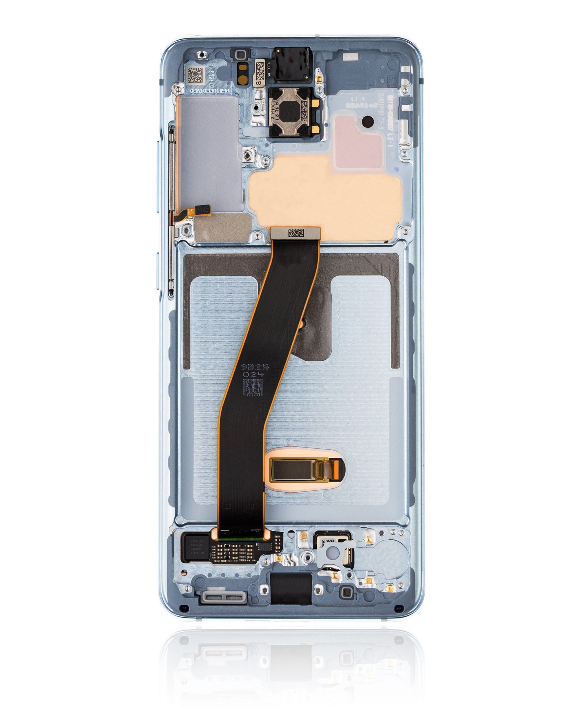OLED Display mit Rahmen für Samsung Galaxy S20 4G / 5G (Non-Verizon 5G UW Rahmen) (professionell aufgearbeitet) (Cloud Blue) – Bild 2