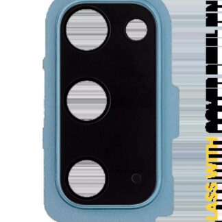 Rückkamera-Glas mit Abdeckung Blendenring für Samsung Galaxy S20 / S20 5G (Cloud Blue)