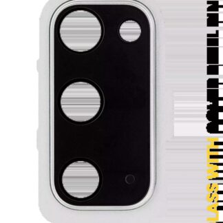 Rückkamera-Glas mit Abdeckung Blendenring für Samsung Galaxy S20 / S20 5G (Cloud White)