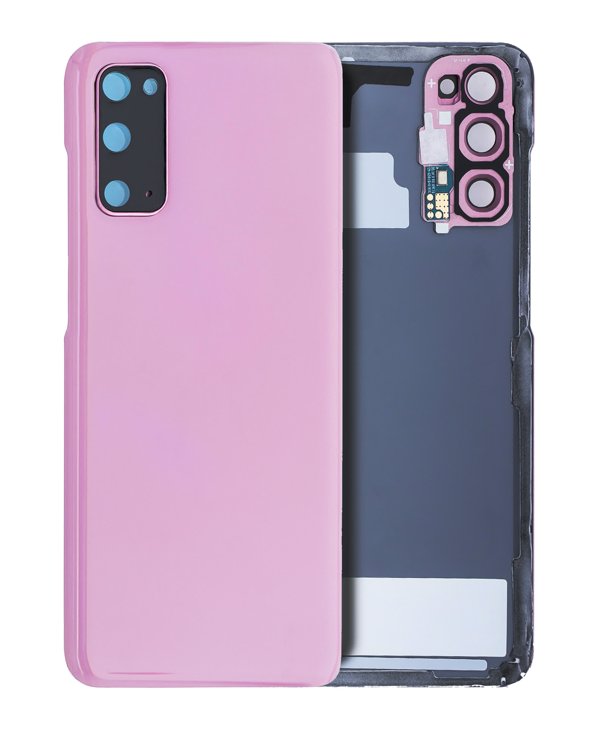 Rückdeckelglas mit Kameraglas für Samsung Galaxy S20 5G (Service Pack) (Cloud Pink (Rosa))
