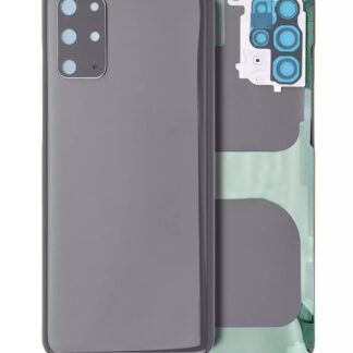 Rückdeckelglas mit Kameraglas für Samsung Galaxy S20 Plus (Service Pack) (Cosmic Gray (Grau))