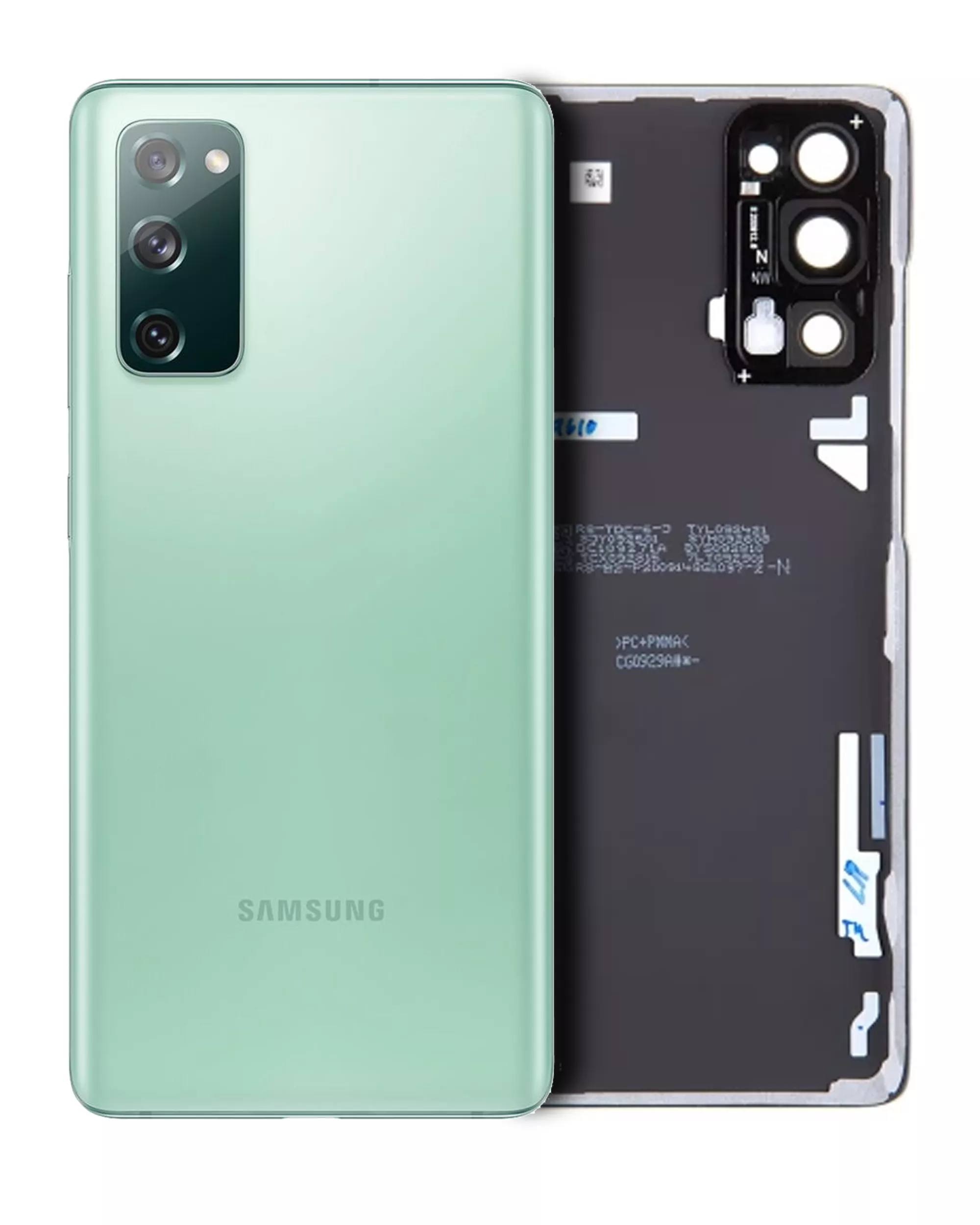 Rückdeckelglas mit Kameraglas für Samsung Galaxy S20 FE (Service Pack) (Cloud Mint) – Bild 2