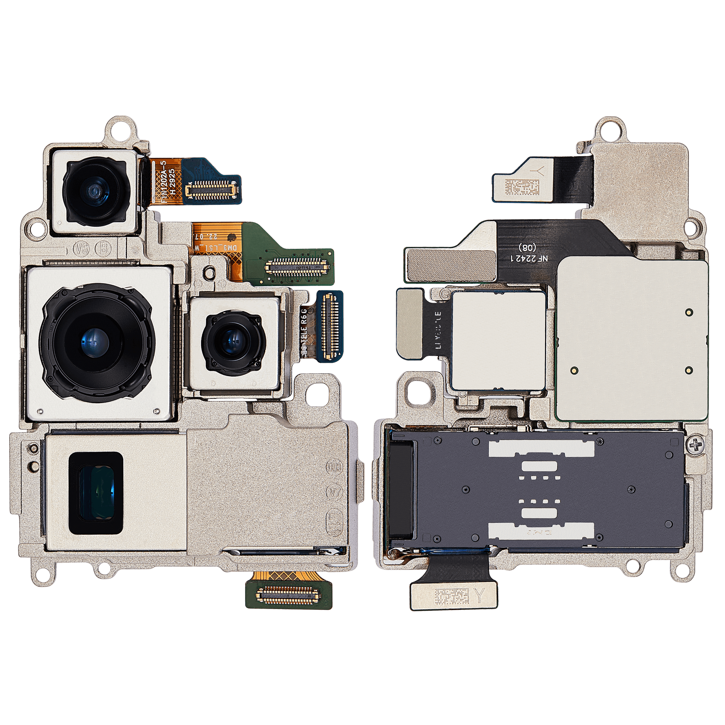 Back Kameramodul (Wide & Teleobjektiv & Periskop Teleobjektiv & Ultraweitwinkel) für Samsung Galaxy S23 Utra 5G (ausgebautes Originalteil: Grade B) – Bild 2