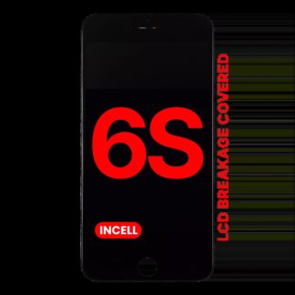 LCD Display mit Stahlplatte für iPhone 6S (Aftermarket Pro: XO7 Incell) (Black (Schwarz))