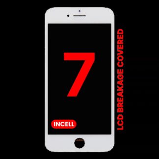 LCD Display mit Stahlplatte für iPhone 7 (Aftermarket Pro: XO7 Incell) (White (Weiß))