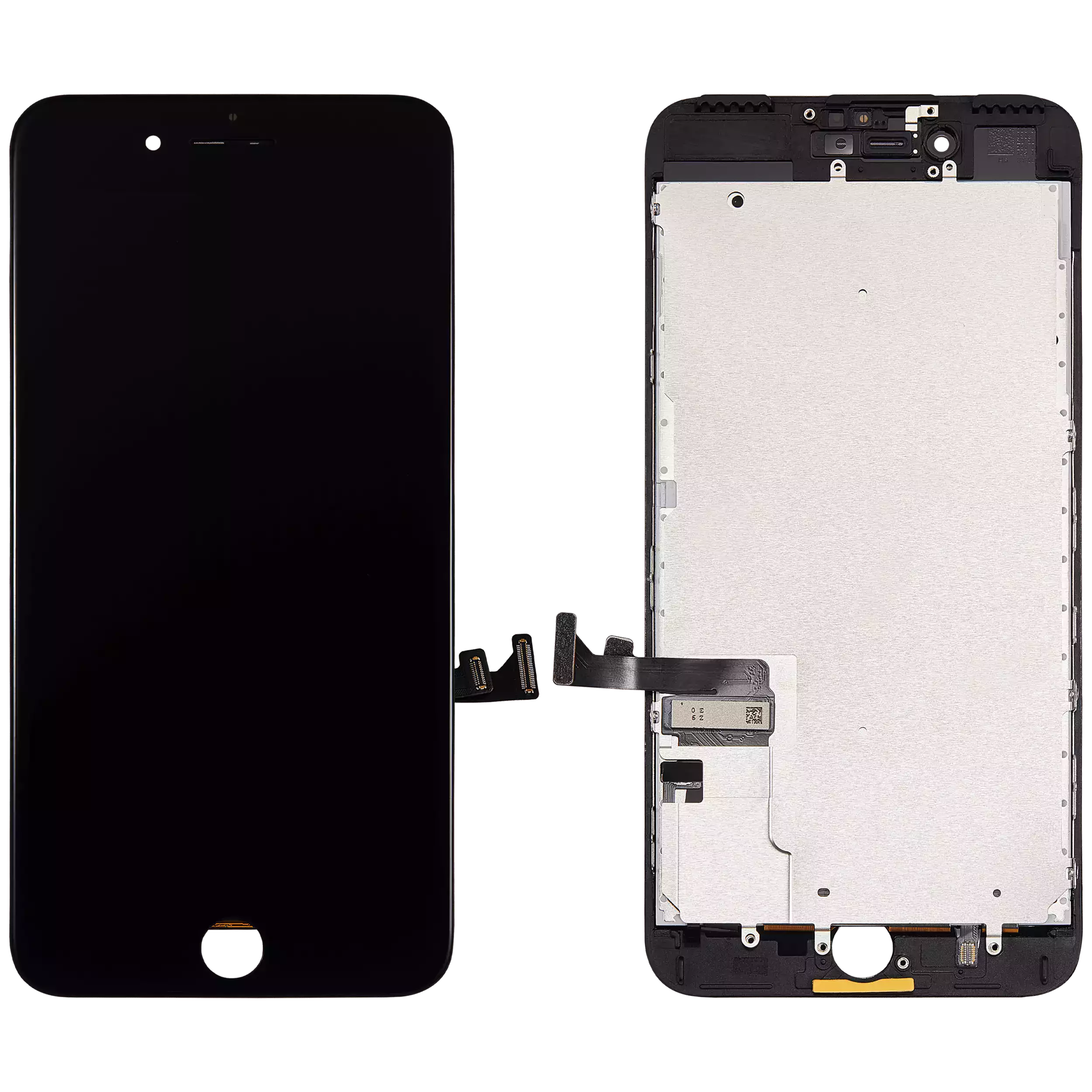 LCD Display mit Stahlplatte für iPhone 7 Plus (Aftermarket Pro: XO7 Incell) (Black (Schwarz)) – Bild 2