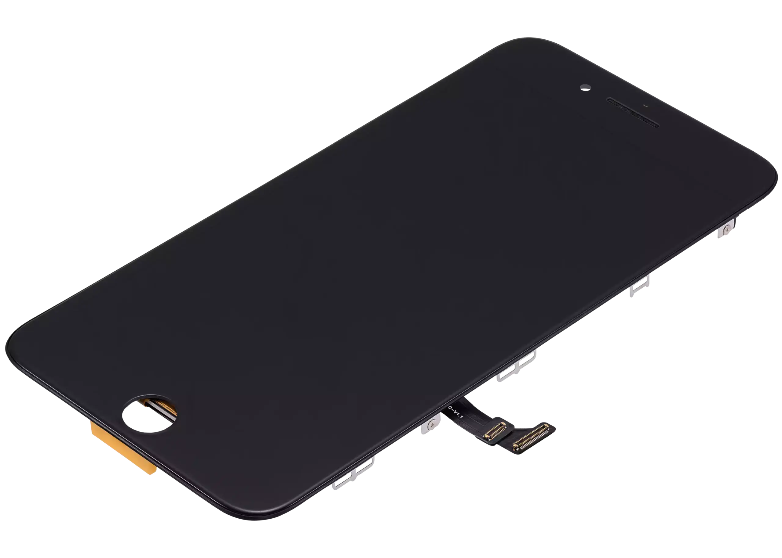 LCD Display mit Stahlplatte für iPhone 7 Plus (Aftermarket Pro: XO7 Incell) (Black (Schwarz)) – Bild 4