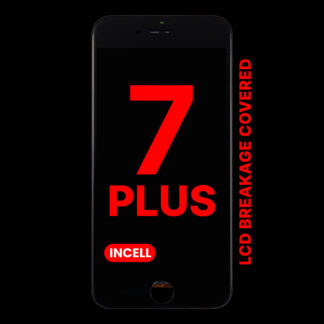 LCD Display mit Stahlplatte für iPhone 7 Plus (Aftermarket Pro: XO7 Incell) (Black (Schwarz))