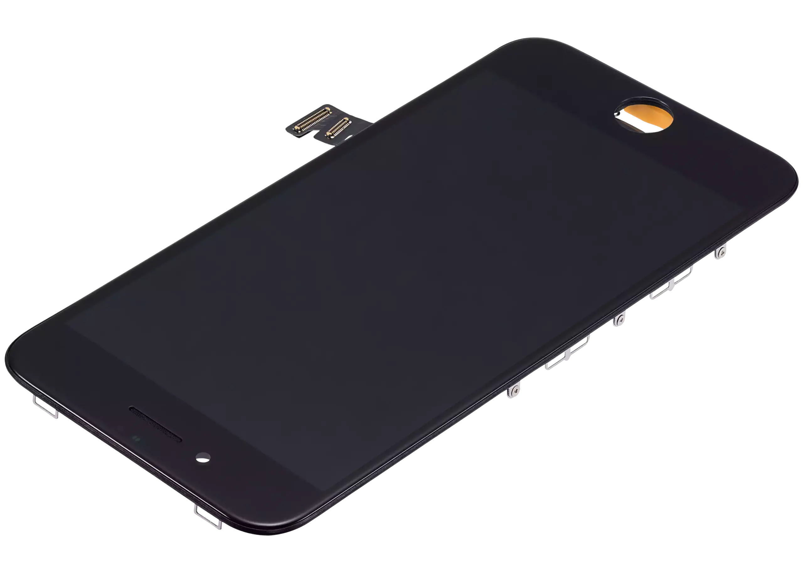 LCD Display mit Stahlplatte für iPhone 8 / SE (2020 / 2022) (Aftermarket Pro: XO7 Incell) (Black (Schwarz)) – Bild 4