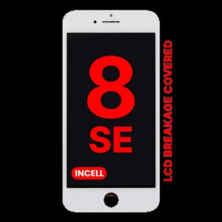 LCD Display mit Stahlplatte für iPhone 8 / SE (2020 / 2022) (Aftermarket Pro: XO7 Incell) (White (Weiß))