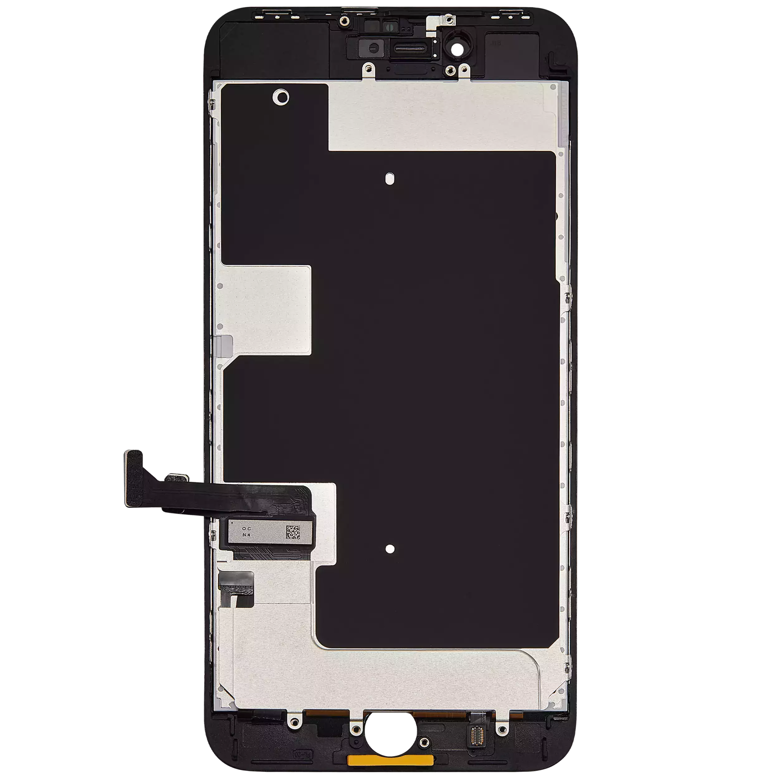 LCD Display mit Stahlplatte für iPhone 8 Plus (Aftermarket Pro: XO7 Incell) (Black (Schwarz)) – Bild 3