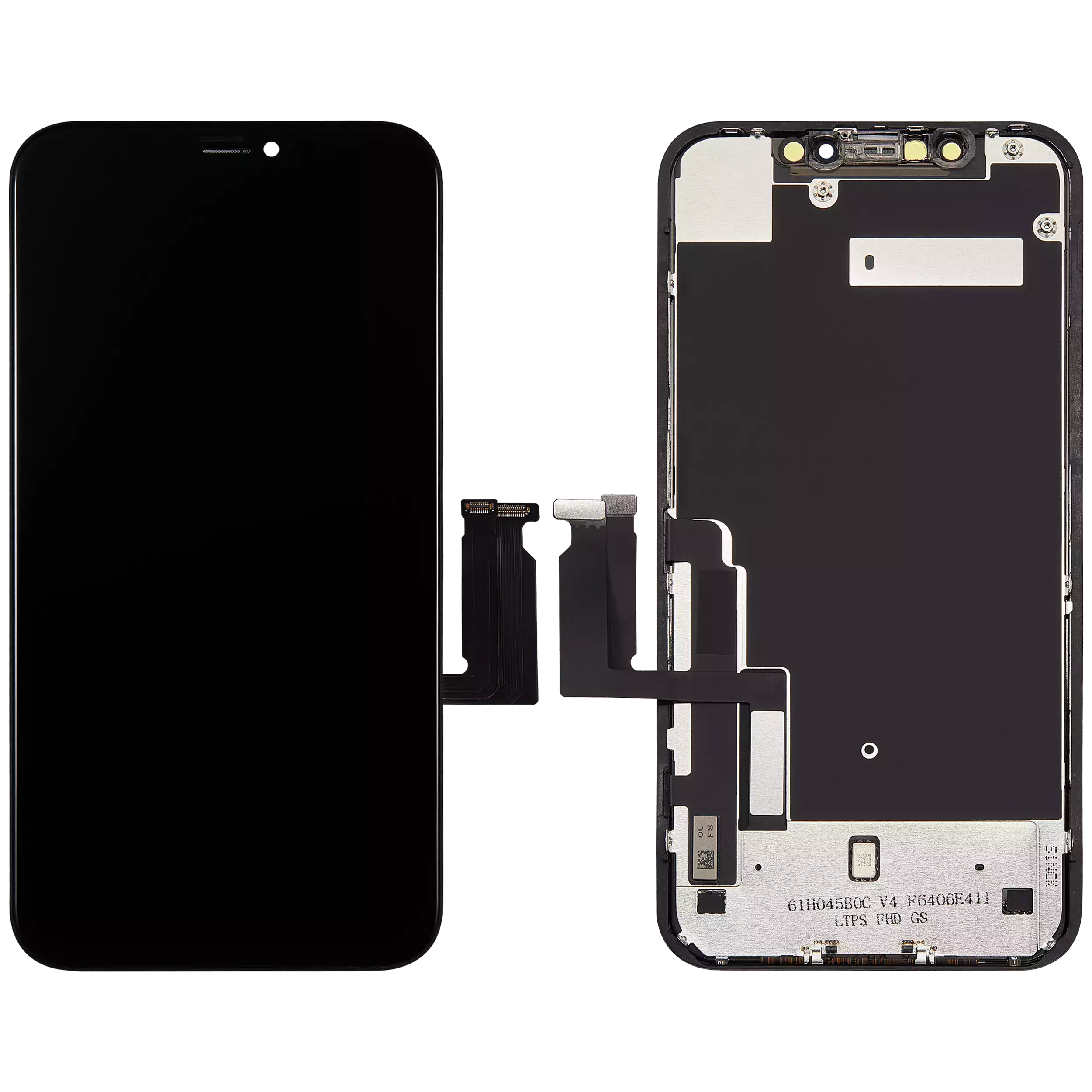 LCD Display mit Stahlplatte vormontiert für iPhone XR (Aftermarket Pro: XO7 / Incell) – Bild 2