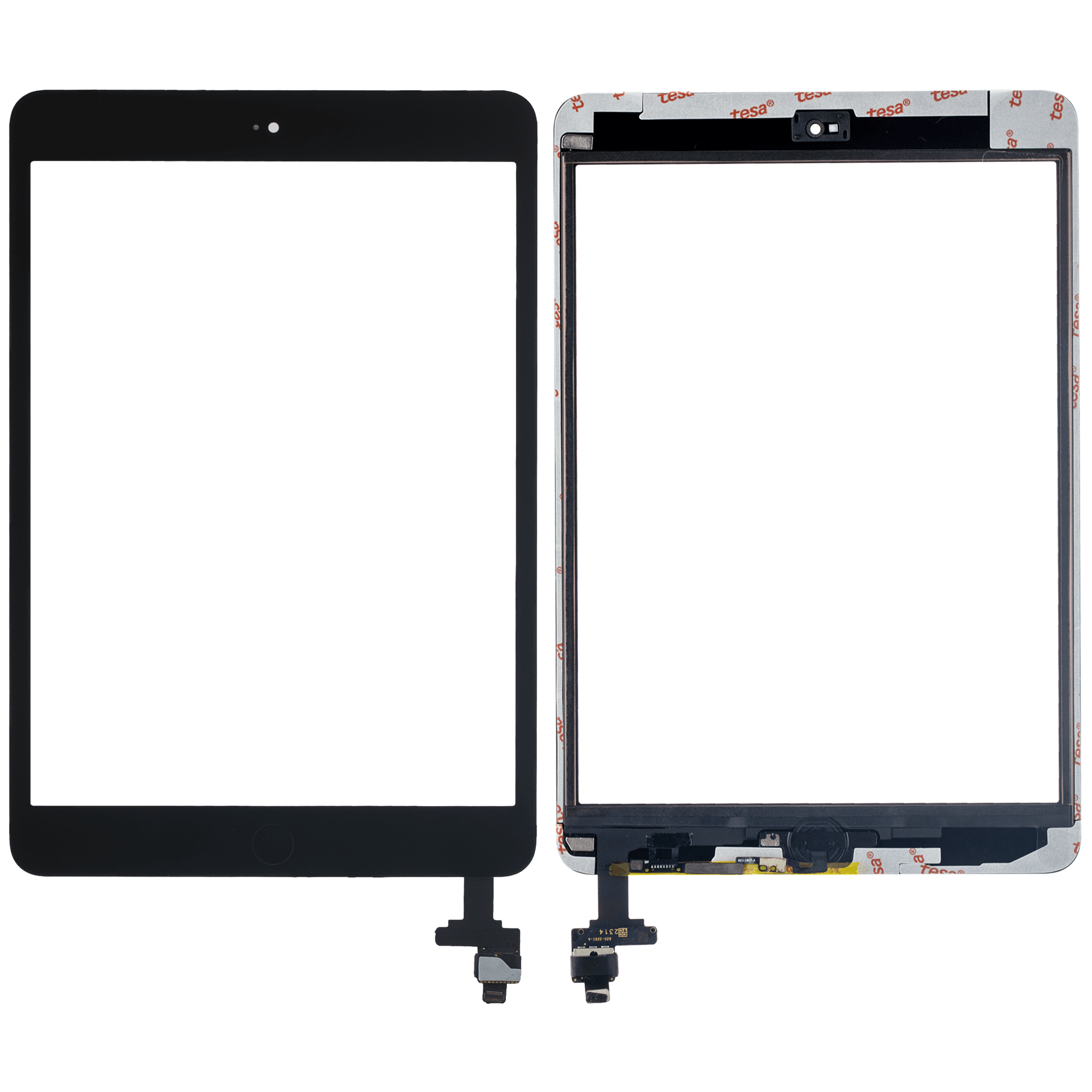 Touchscreen-Digitizer mit IC Chip & Homebutton vormontiert für iPad Mini 1 / iPad Mini 2 (Aftermarket Pro: XO7) (Black (Schwarz)) – Bild 2