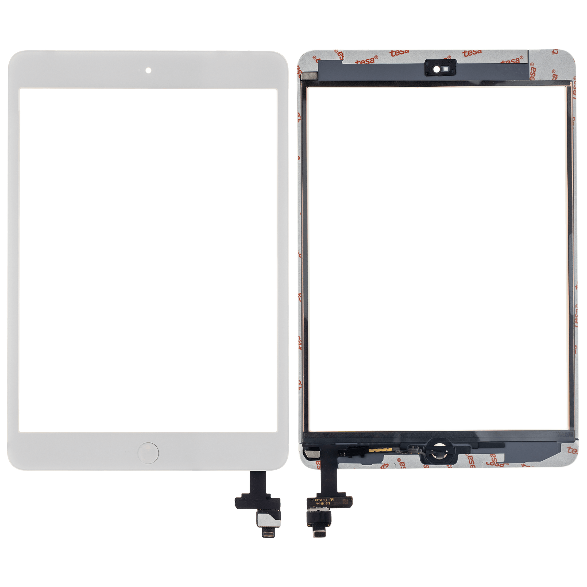 Touchscreen-Digitizer mit IC Chip & Homebutton vormontiert für iPad Mini 1 / iPad Mini 2 (Aftermarket Pro: XO7) (White (Weiß)) – Bild 2