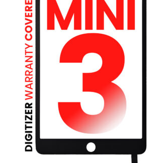 Touchscreen-Digitizer mit IC Chip für iPad Mini 3 (No Homebutton Installed) (Aftermarket Pro: XO7) (Black (Schwarz))