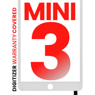 Touchscreen-Digitizer mit IC Chip für iPad Mini 3 (No Homebutton Installed) (Aftermarket Pro: XO7) (White (Weiß))