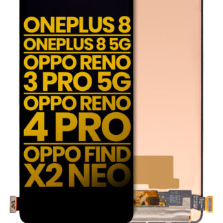 OLED Display ohne Rahmen für OnePlus 8 / 5G / OPPO Reno 3 Pro 5G / OPPO Reno 4 Pro / OPPO Find X2 Neo (professionell aufgearbeitet)
