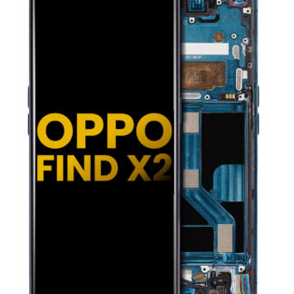 OLED Display mit Rahmen für OPPO Find X2 (professionell aufgearbeitet) (Black (Schwarz))