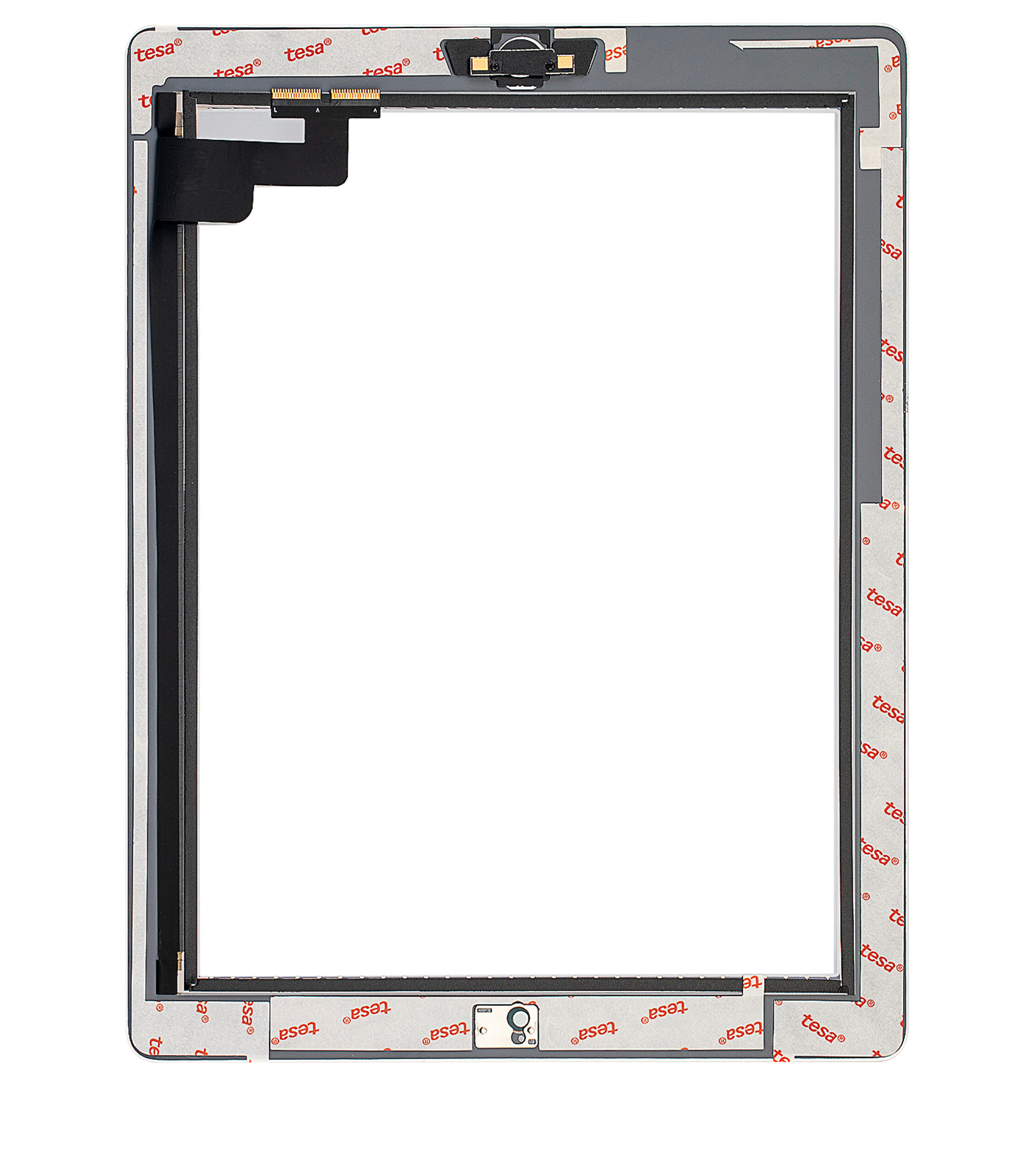Touchscreen-Digitizer für iPad 2 (Homebutton vormontiert) (Aftermarket Plus) (White (Weiß)) – Bild 2