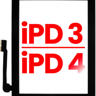 Touchscreen-Digitizer für iPad 3 / iPad 4 (Homebutton vormontiert für iPad 4) (Aftermarket Plus) (Black (Schwarz))