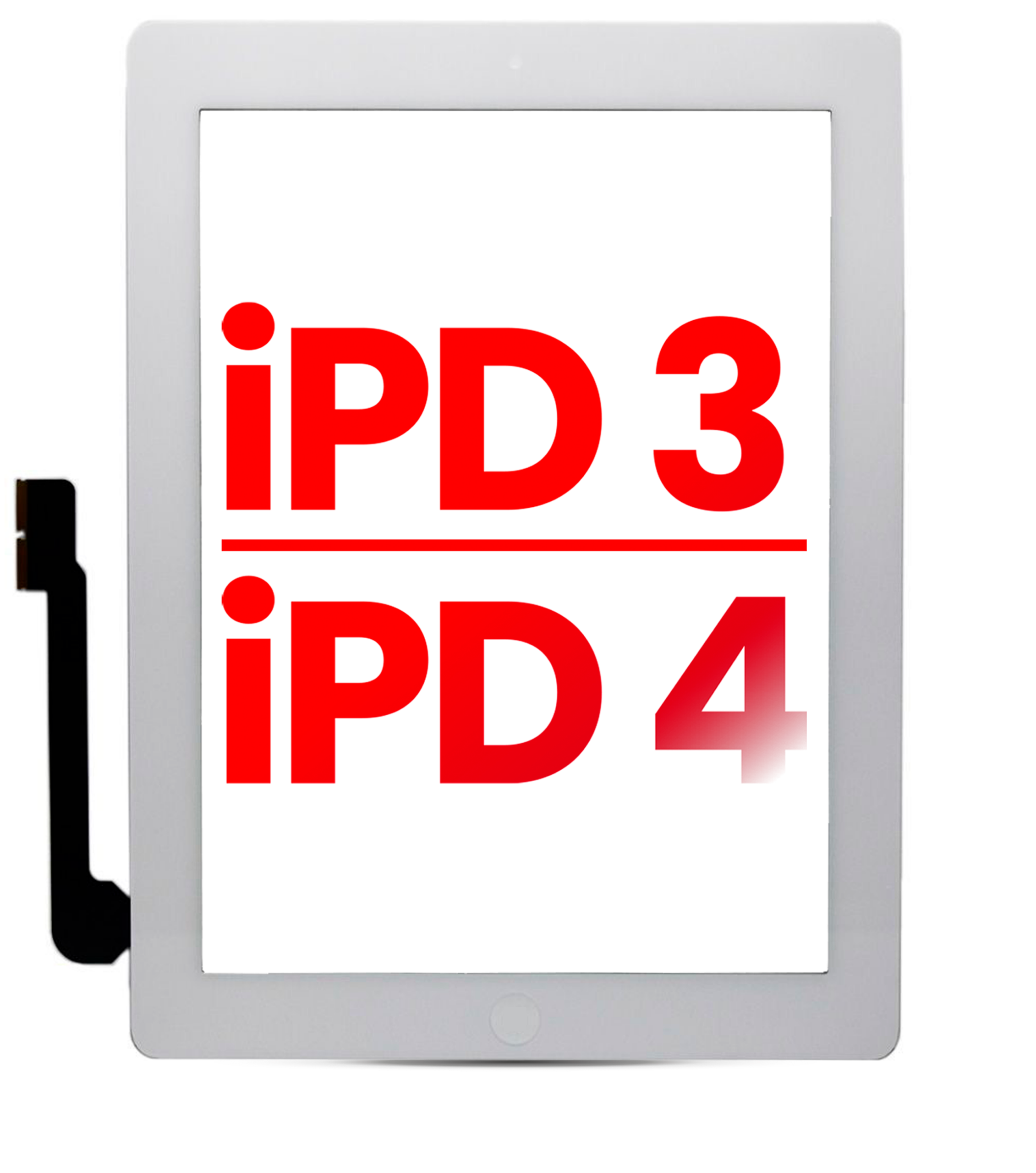 Touchscreen-Digitizer für iPad 3 / iPad 4 (Homebutton vormontiert für iPad 4) (Aftermarket Plus) (White (Weiß)) – Bild 2