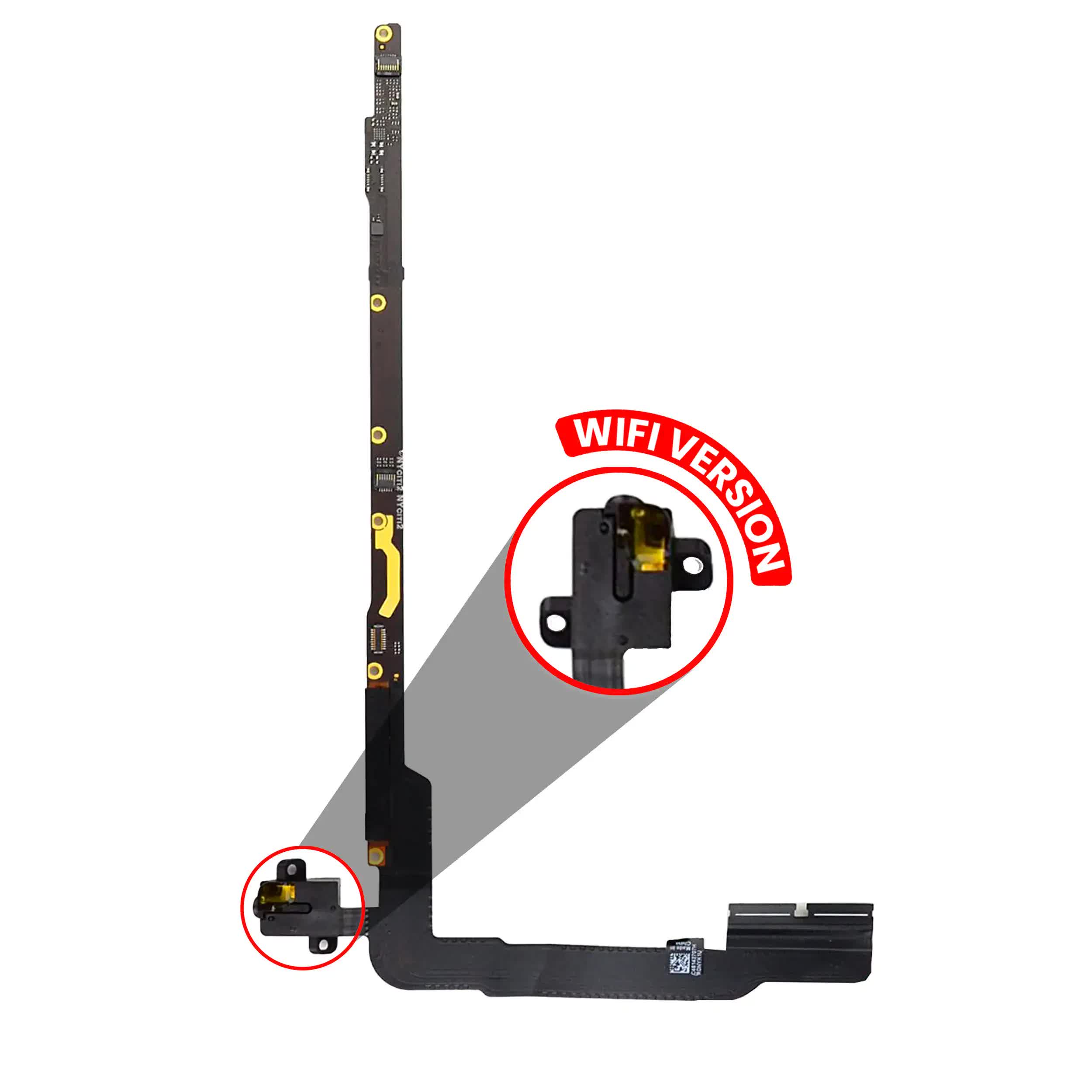 Kopfhörerbuchsen- und PCB-Platinen-Flexkabel für iPad 3 / iPad 4 (nur WiFi)