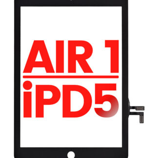 Touchscreen-Digitizer für iPad Air 1 / iPad 5 (2017) (No Homebutton Installed) (Aftermarket Plus) (Black (Schwarz))