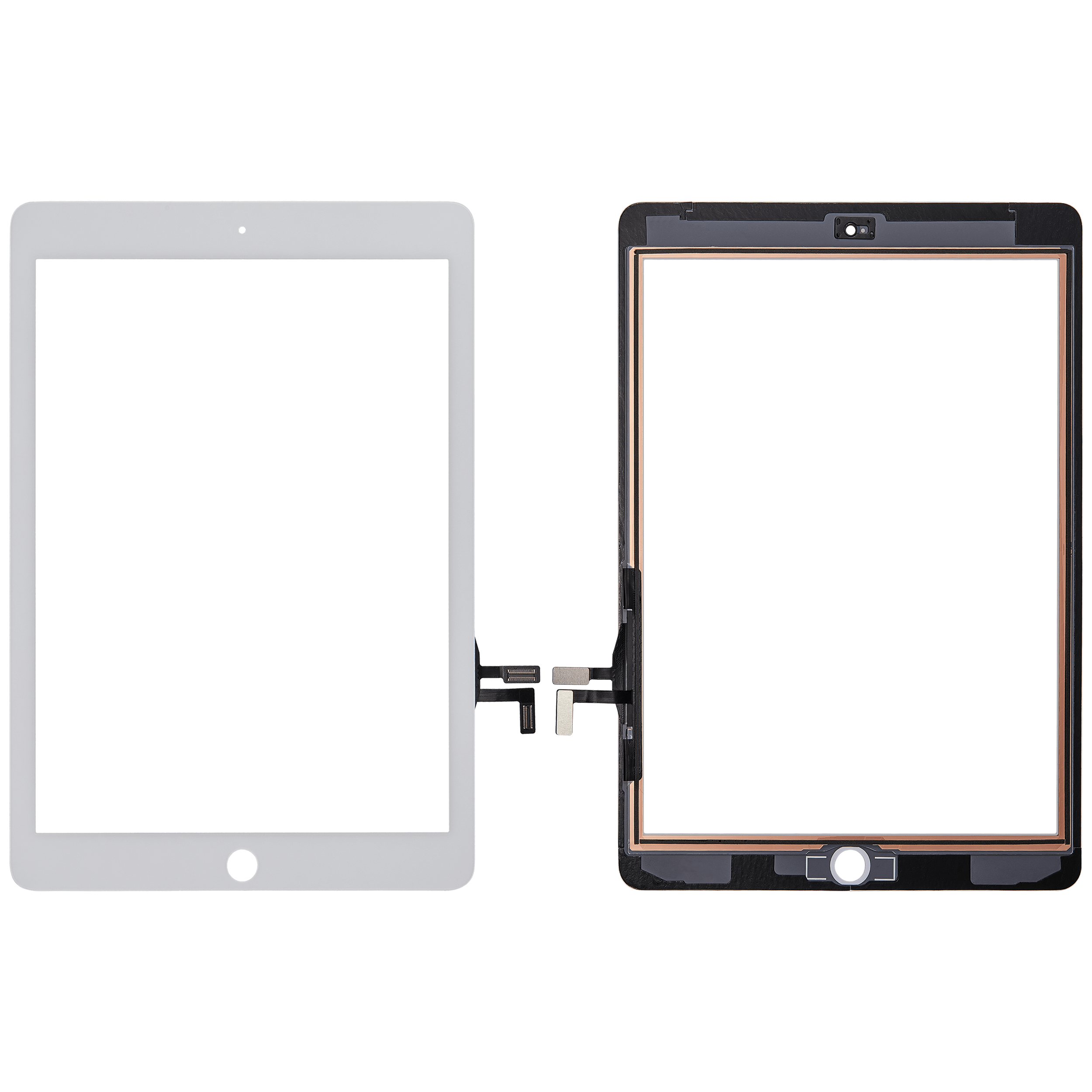 Touchscreen-Digitizer für iPad Air 1 / iPad 5 (2017) (No Homebutton Installed) (Aftermarket Plus) (White (Weiß)) – Bild 2