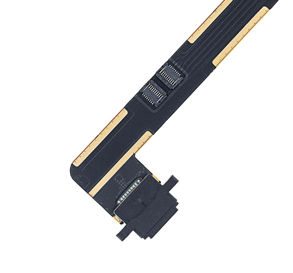 Ladebuchse Flexkabel für iPad Air 1 / iPad 5 (2017) / iPad 6 (2018) (Löten erforderlich) (Premium) (Black (Schwarz)) – Bild 3