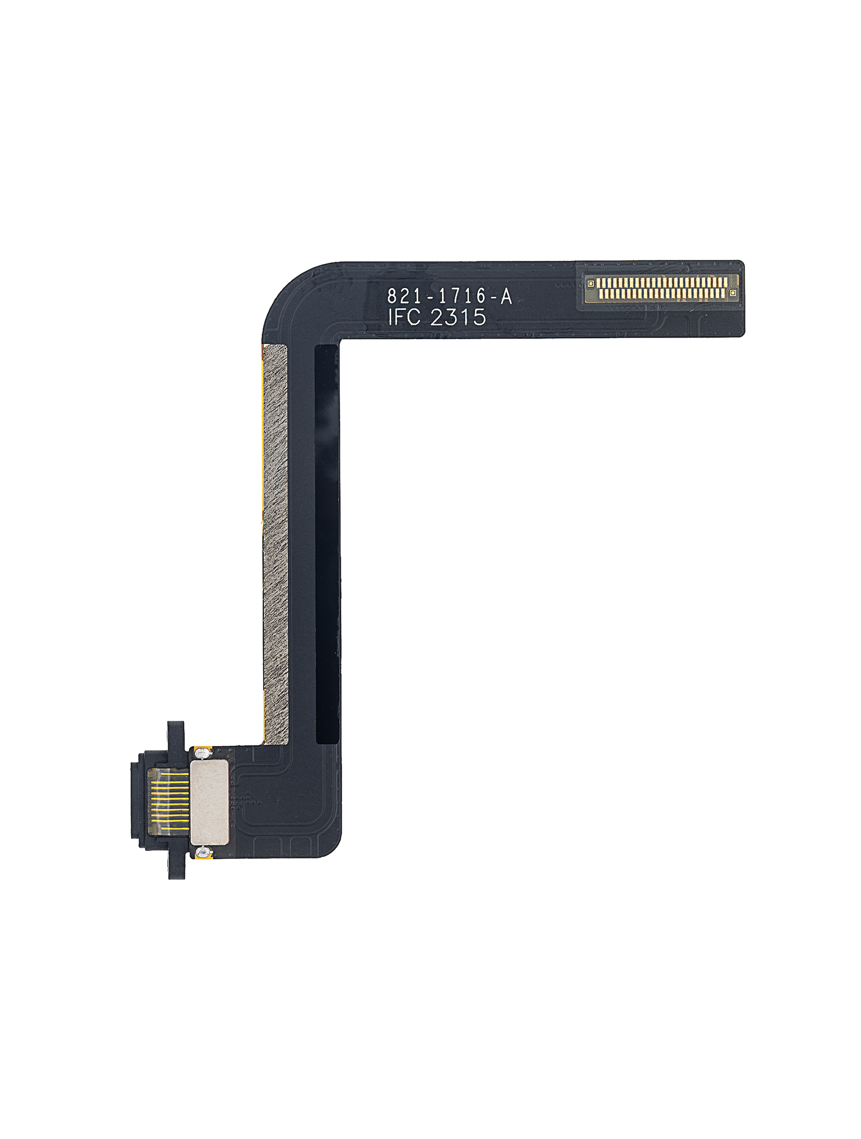 Ladebuchse Flexkabel für iPad Air 1 / iPad 5 (2017) / iPad 6 (2018) (Löten erforderlich) (Premium) (Black (Schwarz)) – Bild 4