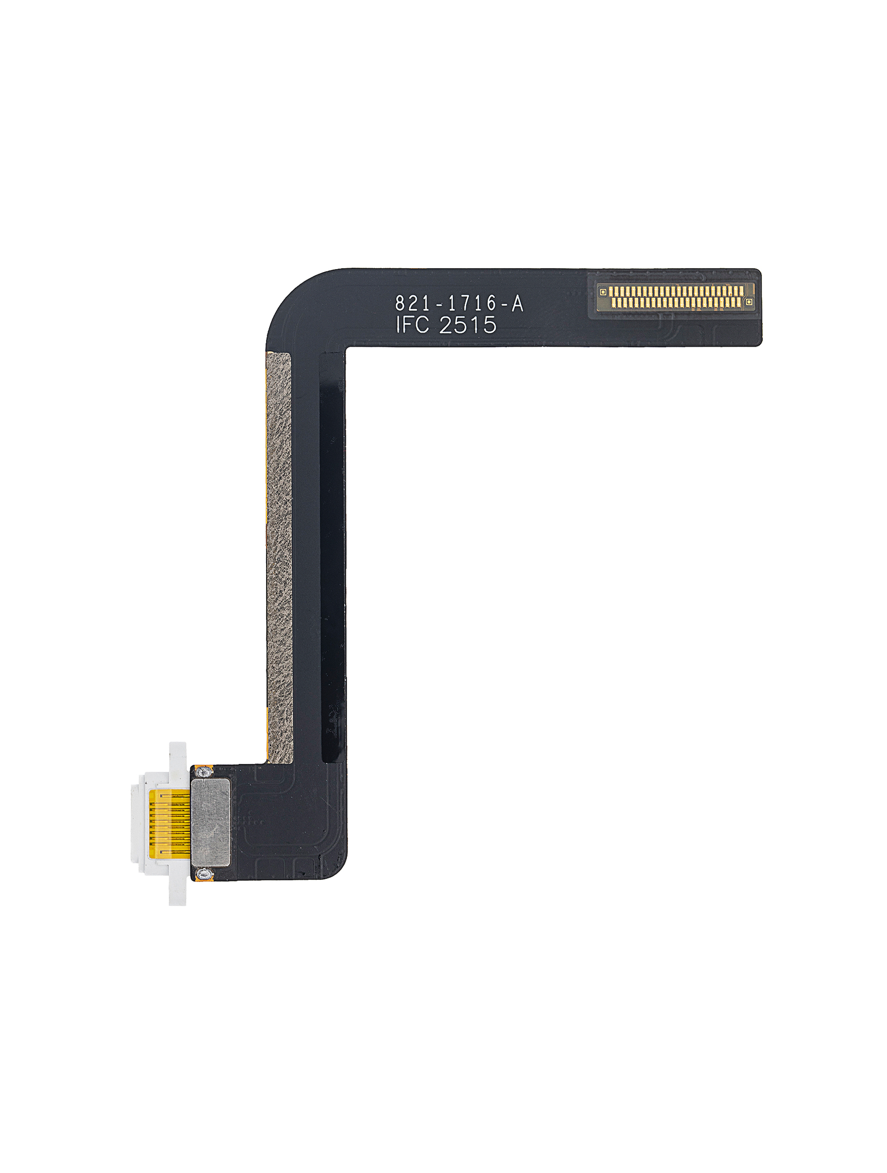 Ladebuchse Flexkabel für iPad Air 1 / iPad 5 (2017) / iPad 6 (2018) (Löten erforderlich) (Premium) (White (Weiß)) – Bild 3
