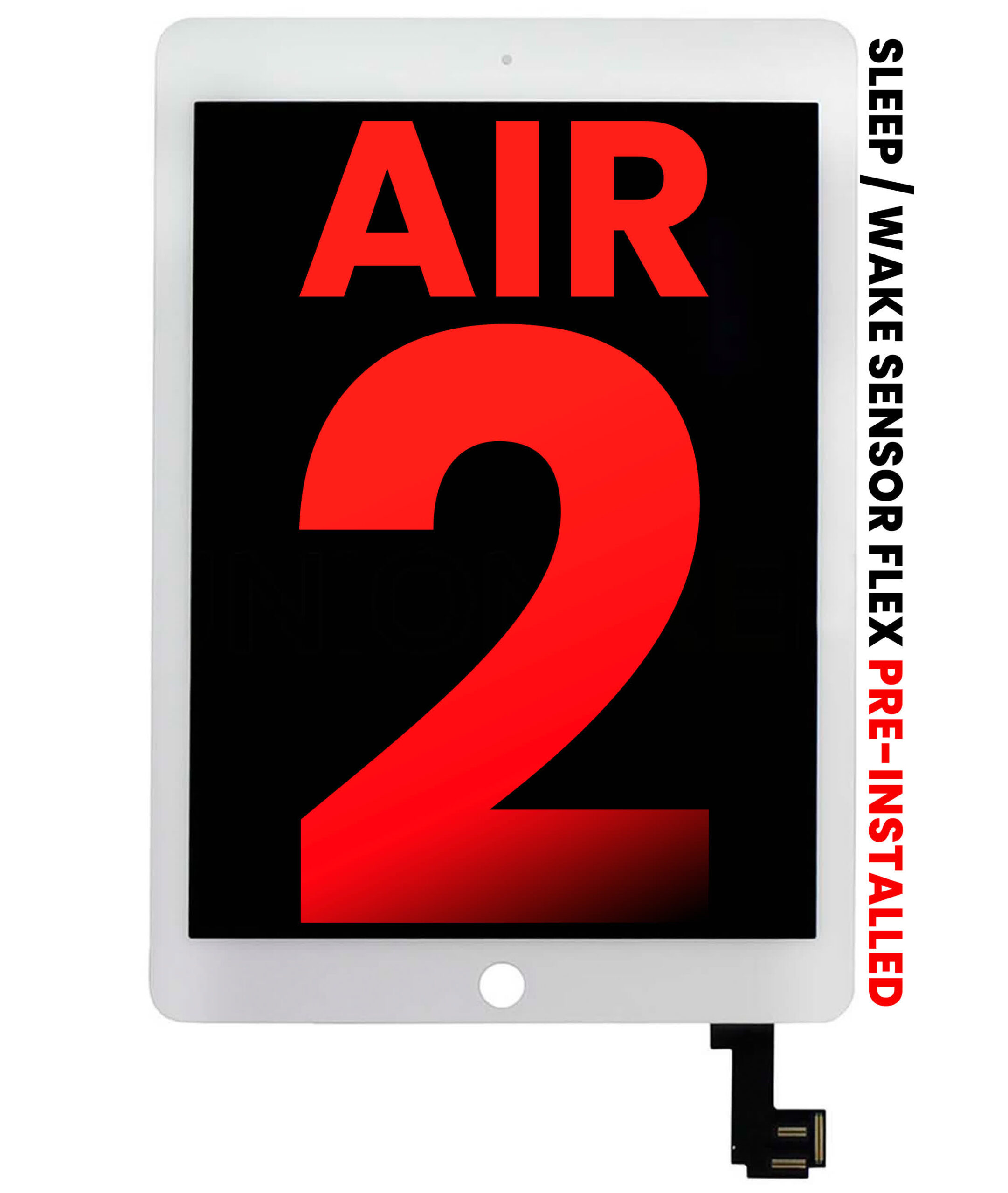 LCD Display mit Touchscreen-Digitizer für iPad Air 2 (Aftermarket Plus) (White (Weiß))