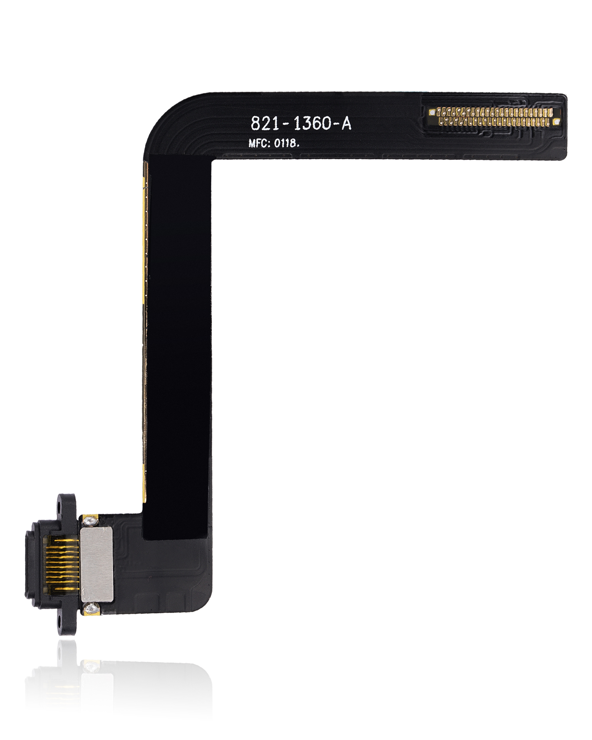 Ladebuchse Flexkabel für iPad Air 1 / iPad 5 (2017) / iPad 6 (2018) (Löten erforderlich) (Aftermarket Plus) (Black (Schwarz)) – Bild 3
