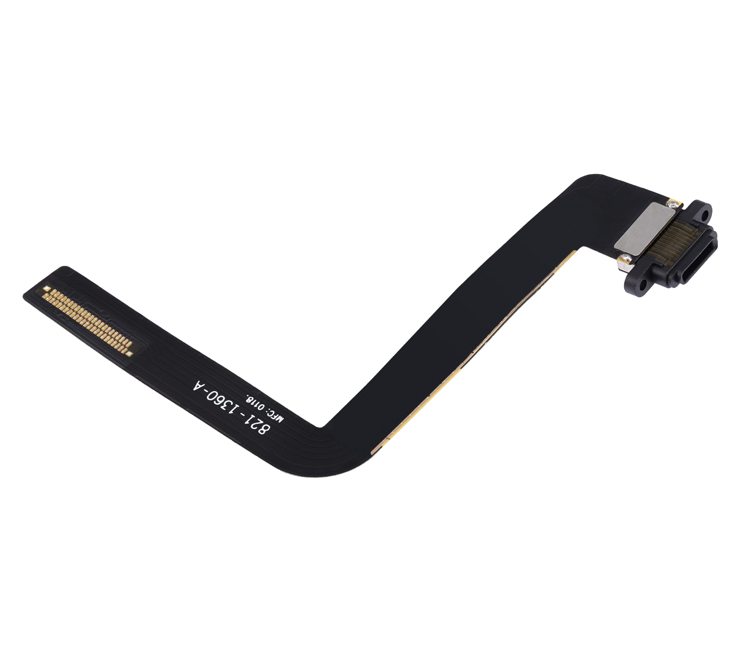 Ladebuchse Flexkabel für iPad Air 1 / iPad 5 (2017) / iPad 6 (2018) (Löten erforderlich) (Aftermarket Plus) (Black (Schwarz)) – Bild 4