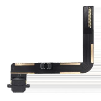 Ladebuchse Flexkabel für iPad Air 1 / iPad 5 (2017) / iPad 6 (2018) (Löten erforderlich) (Aftermarket Plus) (Black (Schwarz))